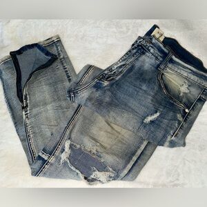 KDNK Men’s Distressed Slimfit Jeans